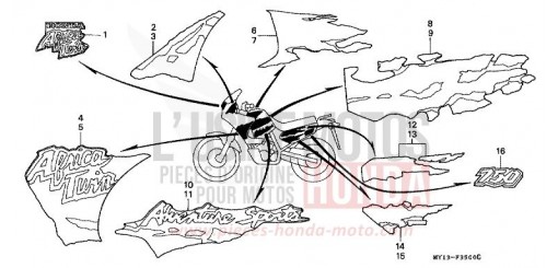 RAYURE/MARQUE (1) XRV750R de 1994